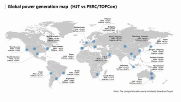 Figure 1.1 Map of global power generation gains (PRNewsfoto/Risen Energy Co., Ltd)