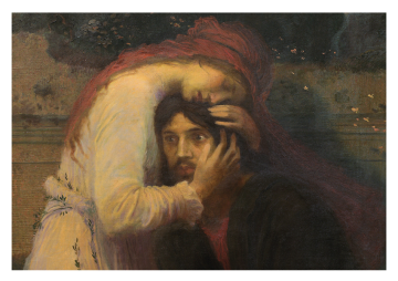 Max Švabinský, Splynutí duší, Olej na plátně, 150 x 94 cm, 1901, vyvolávací cena: 10.000.000 Kč
