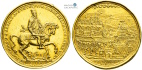 Zlatá kremnická medaile z roku 1601 - Znovudobytí Ostřihomu arcivévodou Matyášem